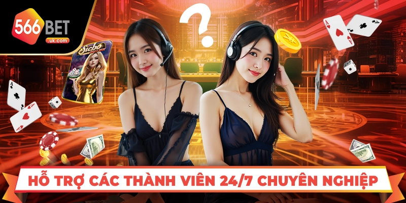 Hỗ trợ các thành viên 24/7 chuyên nghiệp
